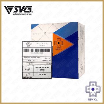 پیستون 0.25 پژو 206 تیپ 5 بدون رینگ MPN