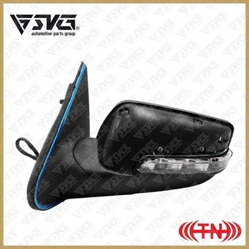 آینه جانبی برقی چپ پارس سال P9 شفق دانا با نشانگر LED — کد محصول 0101043501
