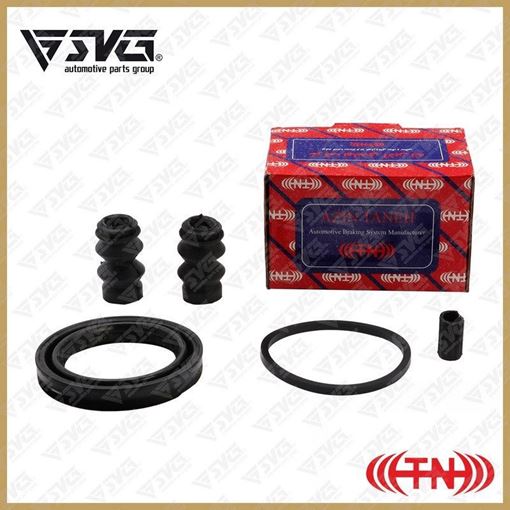 تصویر کیت قطعات لاستیکی کالیپر جلو رانا و پژو 206 تیپ 5 آذین تنه